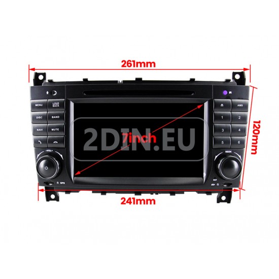 MERCEDES CLC, W203, W209, W463 - МУЛТИМЕДИЯ / Навигация Android CPU:8-Core, RAM:4Gb DVD + DSP